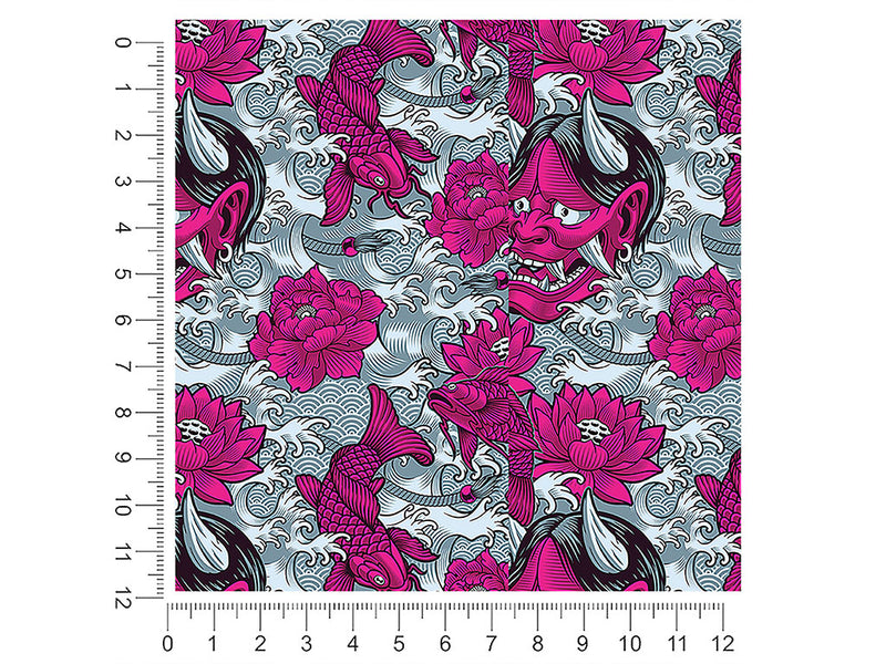 horrible hannya halloween 1ft x 1ft Craft Sheets