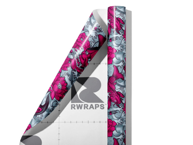 Horrible Hannya Halloween Wrap Film Sheets~Rwraps Series 914 Horrible Hannya Halloween Scrolled Sheet~3