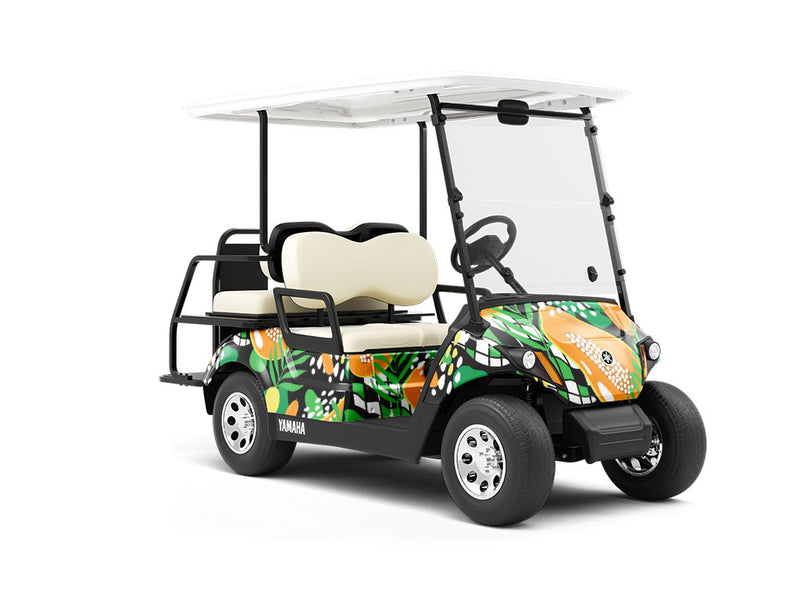 Hortus Gold Fruit Wrapped Golf Cart