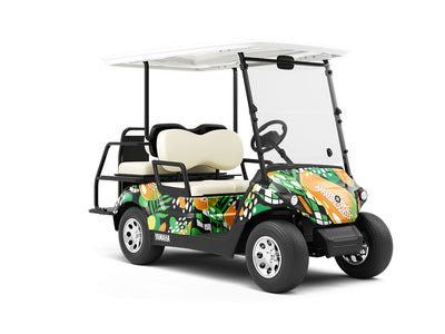 Hortus Gold Fruit Wrapped Golf Cart