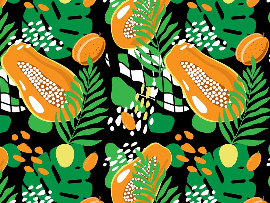 Hortus Gold Fruit Vinyl Wrap Pattern~Rwraps Series 914 Digitally Printed Vinyl Wrap~0