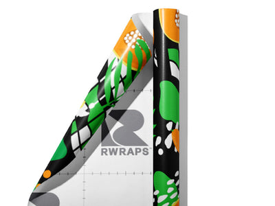 Hortus Gold Fruit Wrap Film Sheets~Rwraps Series 914 Hortus Gold Fruit Scrolled Sheet~3