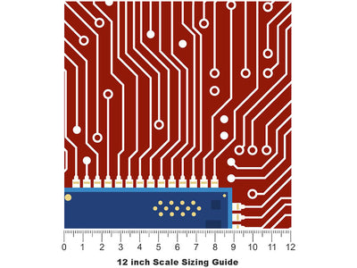 Hot Chips Technology Vinyl Film Pattern Size 12 inch Scale~Rwraps Hot Chips Technology Sizing Chart~3