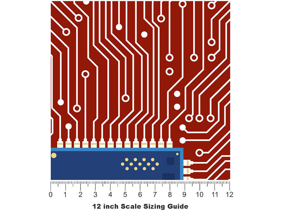 Hot Chips Technology Vinyl Film Pattern Size 12 inch Scale~Rwraps Hot Chips Technology Sizing Chart~3