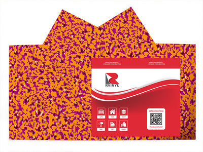 hot lava pixel Craft Vinyl Sheet Pack