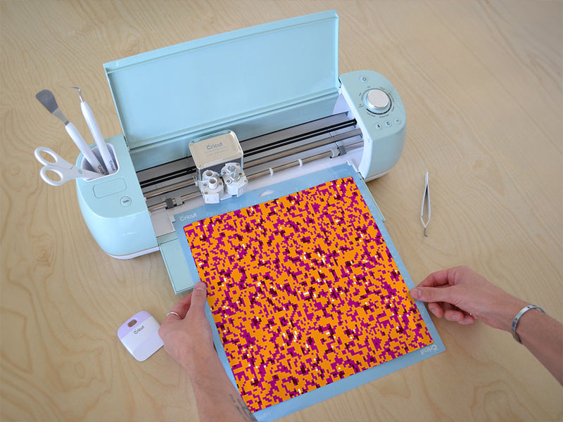 hot lava pixel Cricut Compatible Vinyl