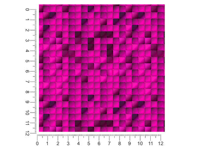 hot magenta mosaic 1ft x 1ft Craft Sheets