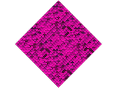 Hot Magenta Mosaic Vinyl Wrap Pattern