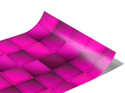 Hot Magenta Mosaic Vinyl Wraps~Rwraps Series 914 Digitally Printed Vinyl Wrap~0