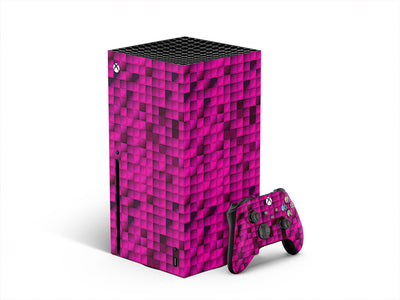 hot magenta mosaic XBOX DIY Decal