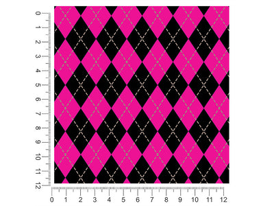 hot neon argyle 1ft x 1ft Craft Sheets