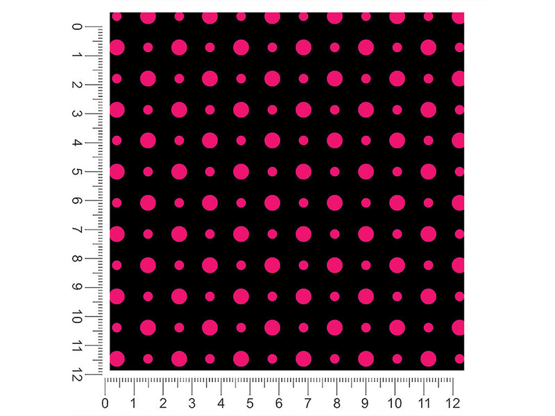 hot pink polka dot 1ft x 1ft Craft Sheets