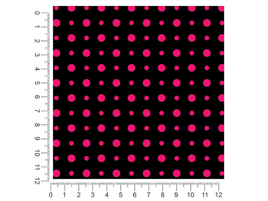 hot pink polka dot 1ft x 1ft Craft Sheets