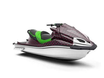 Hot Pink Polka Dot Jet Ski Vinyl Customized Wrap