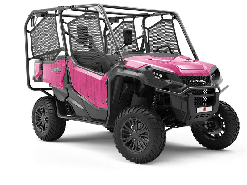 Hot  Wood Plank Utility Vehicle Vinyl Wrap