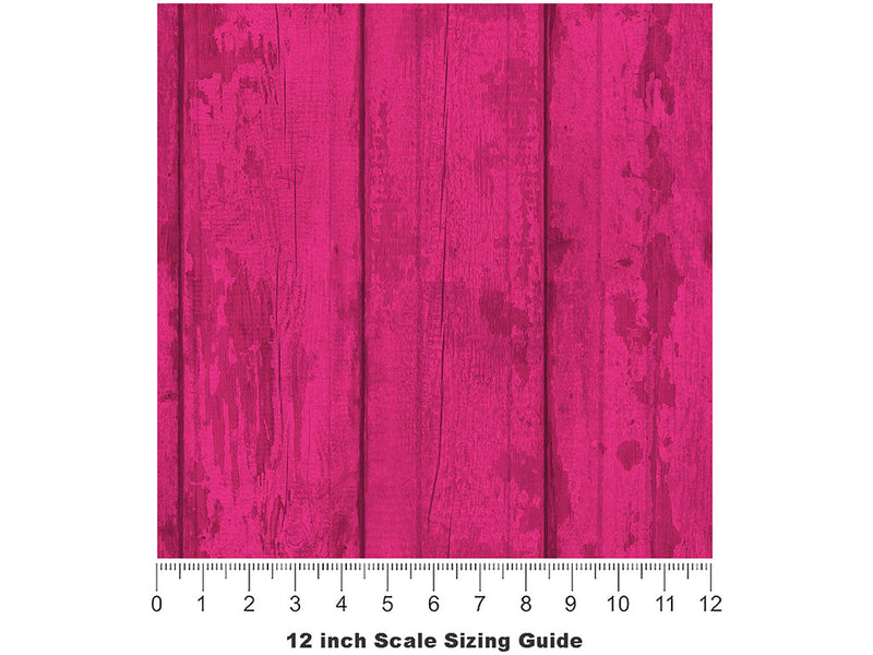 Hot  Wood Plank Vinyl Film Pattern Size 12 inch Scale~Rwraps Hot  Wood Plank Sizing Chart~3