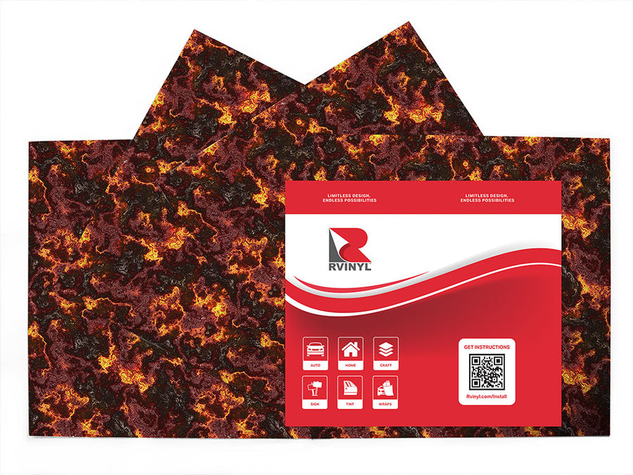 hotspot reflection lava Craft Vinyl Sheet Pack
