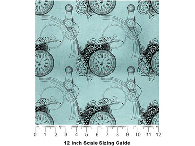 Hourly Measurements Steampunk Vinyl Film Pattern Size 12 inch Scale~Rwraps Hourly Measurements Steampunk Sizing Chart~2