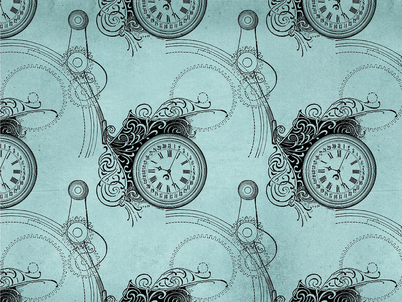 Hourly Measurements Steampunk Vinyl Wrap Pattern~Rwraps Series 914 Digitally Printed Vinyl Wrap~0