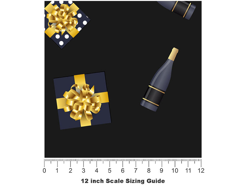 Housewarming Gift Alcohol Vinyl Film Pattern Size 12 inch Scale~Rwraps Housewarming Gift Alcohol Sizing Chart~2