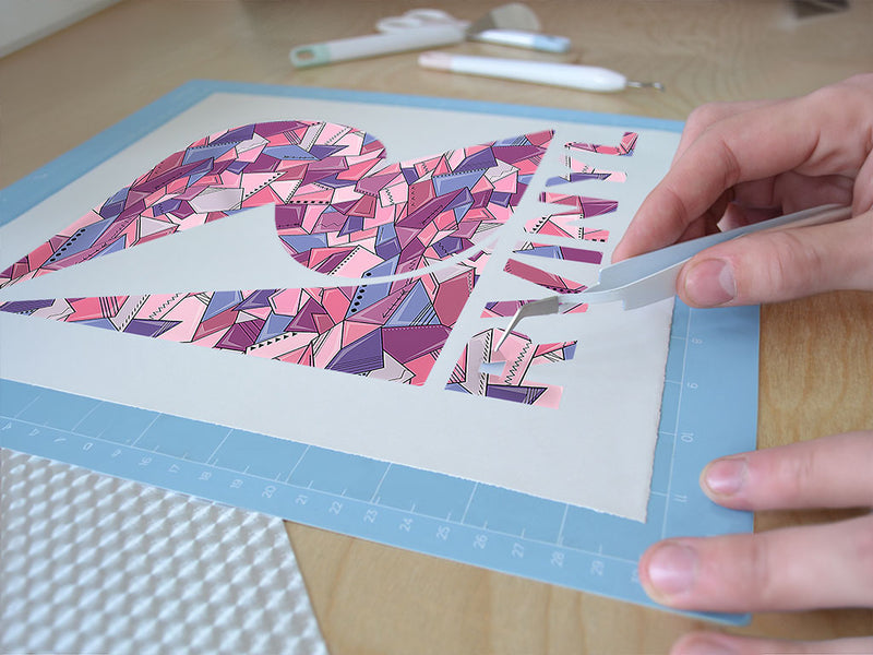how mauvelous mosaic Easy Weed Craft Vinyl