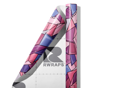 How Mauvelous Mosaic Wrap Film Sheets~Rwraps Series 914 How Mauvelous Mosaic Scrolled Sheet~3
