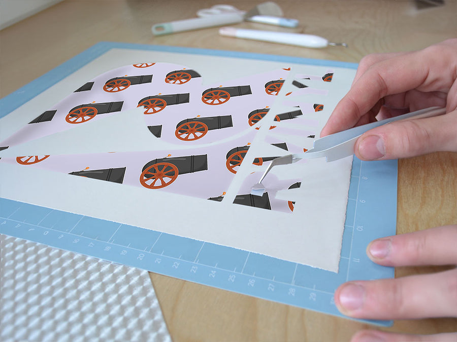 human cannonball circus Easy Weed Craft Vinyl