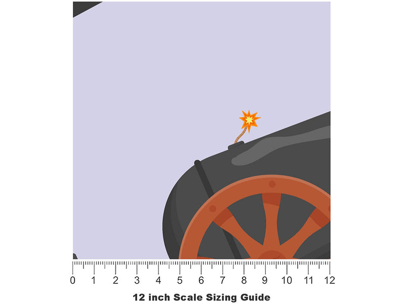 Human Cannonball Circus Vinyl Film Pattern Size 12 inch Scale~Rwraps Human Cannonball Circus Sizing Chart~2