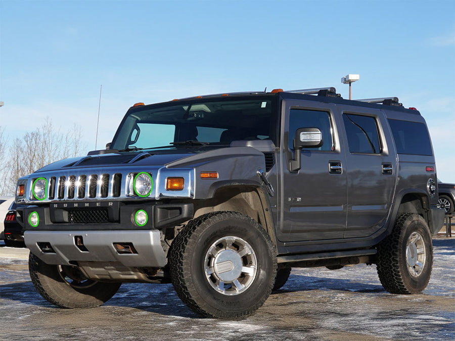hummer h2 2003-2009 Headlight Protection Installation Location