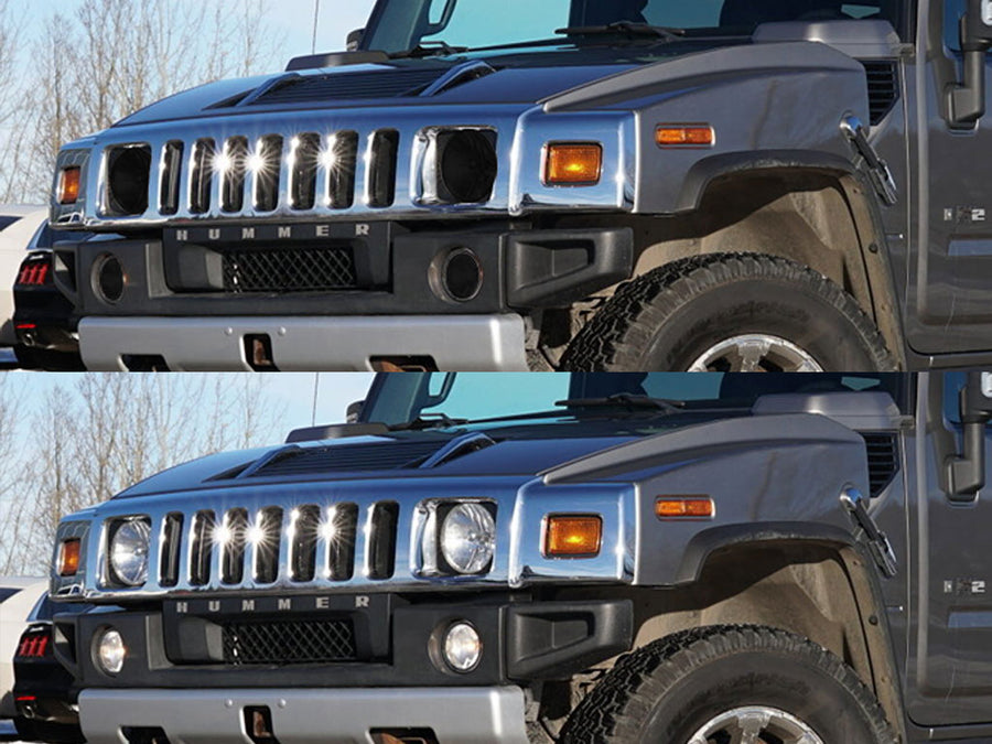 hummer h2 2003-2009 Headlight Tint Appearance