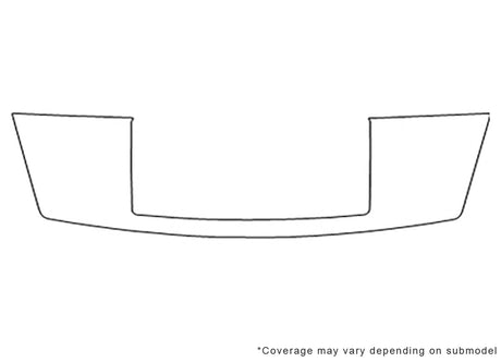 h2 Avery Dennison Clear Bra Hood Precut PPF Diagram