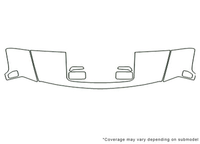 h3 3M Clear Bra Hood Precut PPF Diagram