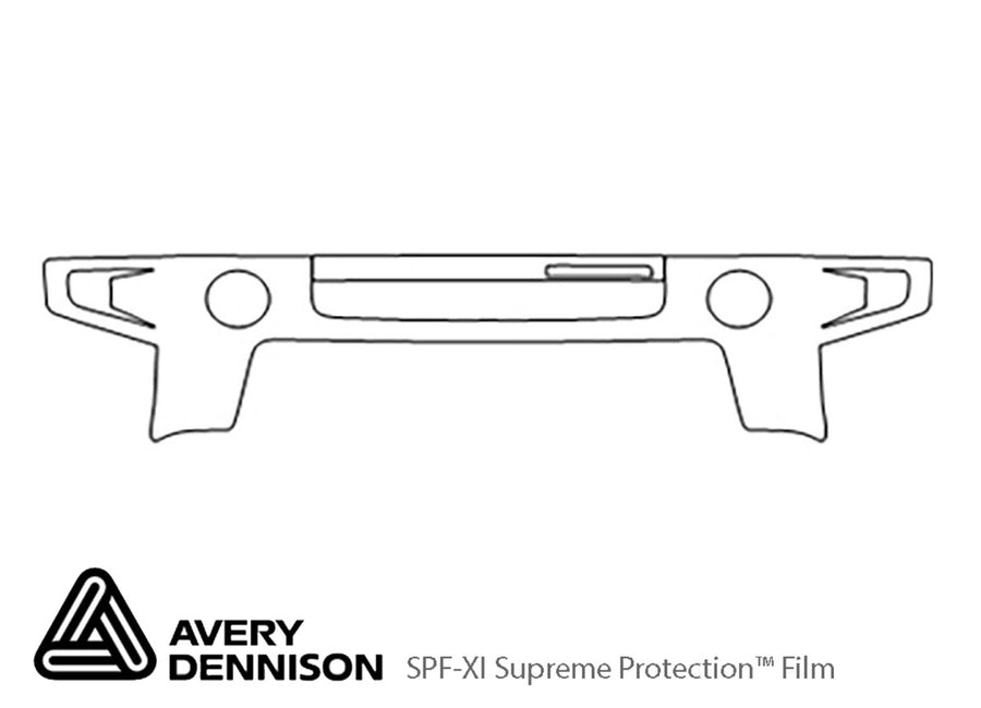 h3 Avery Dennison Clear Bra Bumper Precut PPF Diagram