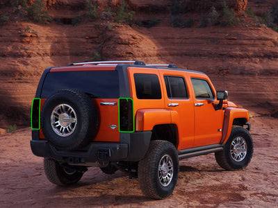 h3 Tail Light Tint Installation Points