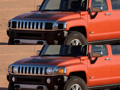 hummer h3t 2009-2010 Headlight Tint Appearance