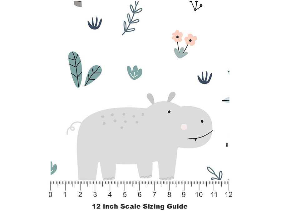 Hungry Hungry Animal Vinyl Film Pattern Size 12 inch Scale~Rwraps Hungry Hungry Animal Sizing Chart~2