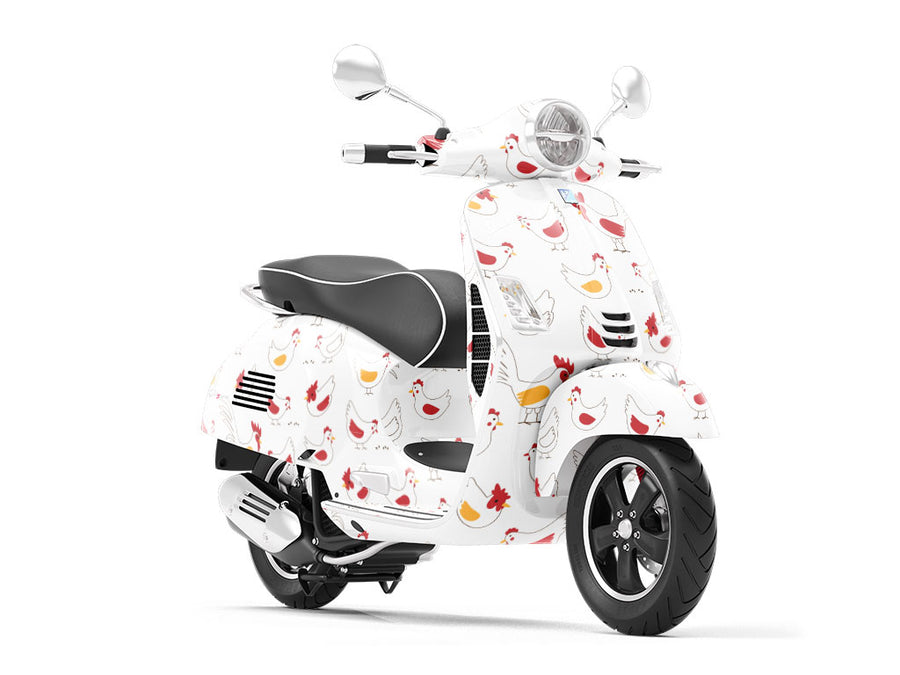 Hungry Ladies Birds Vespa Scooter Wrap Film