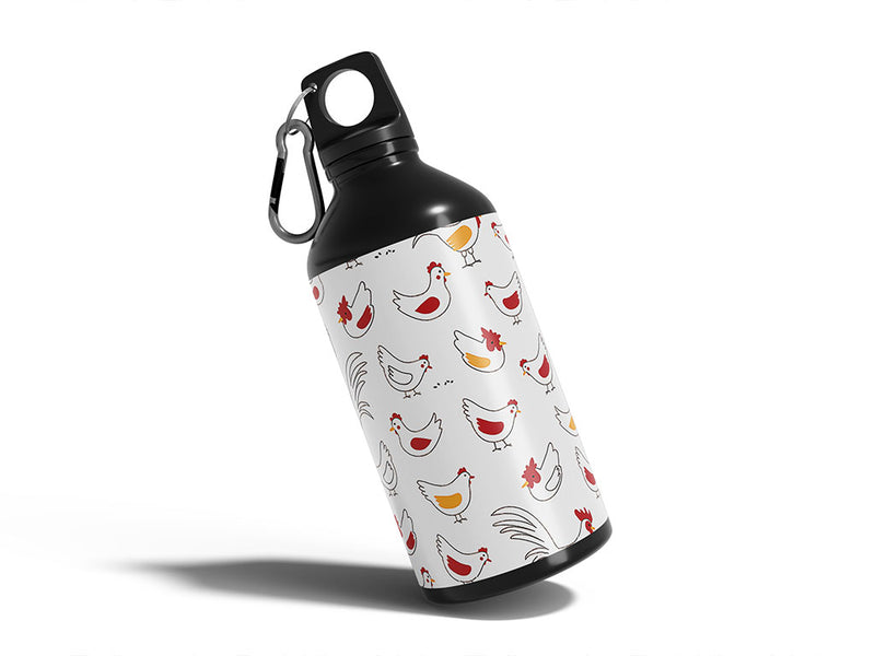 hungry ladies bird Water Bottle DIY Stickers