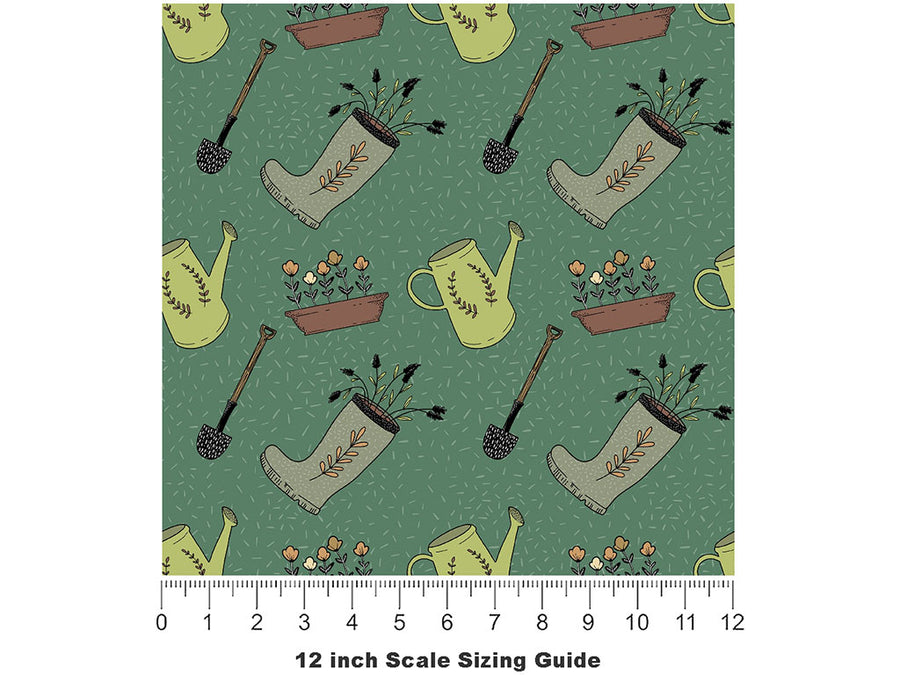 Hunter Gear Gardening Vinyl Film Pattern Size 12 inch Scale~Rwraps Hunter Gear Gardening Sizing Chart~2