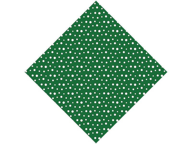 Hunter Green Polka Dot Vinyl Wrap Pattern