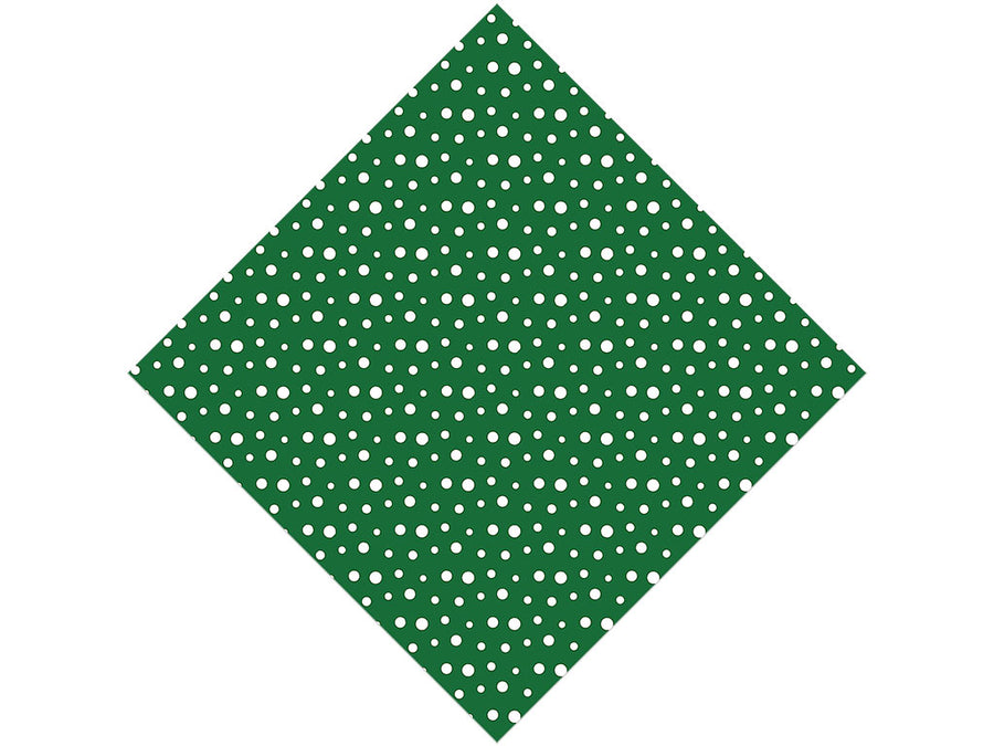 Hunter Green Polka Dot Vinyl Wrap Pattern
