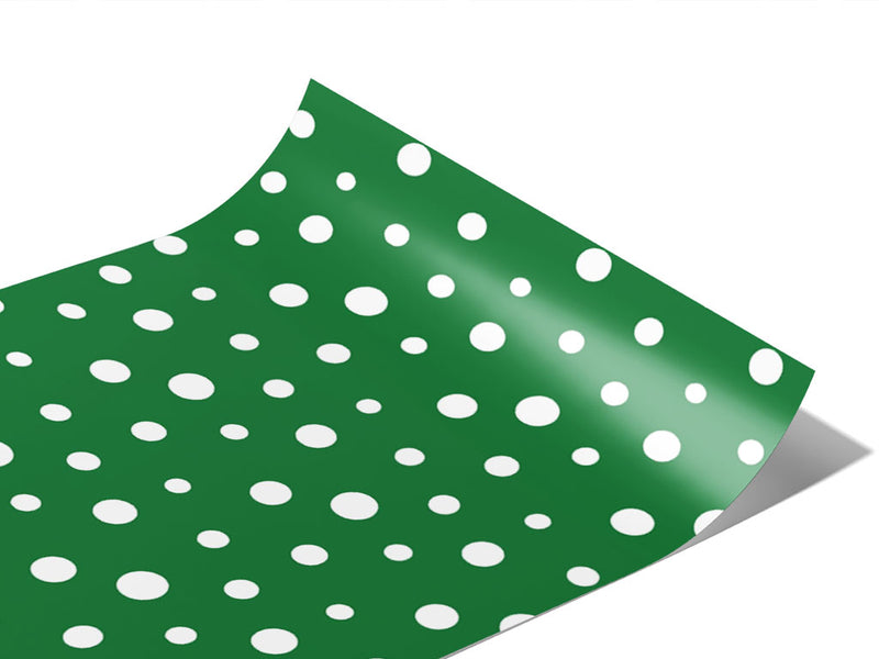Hunter Green Polka Dot Vinyl Wraps~Rwraps Series 914 Digitally Printed Vinyl Wrap~0