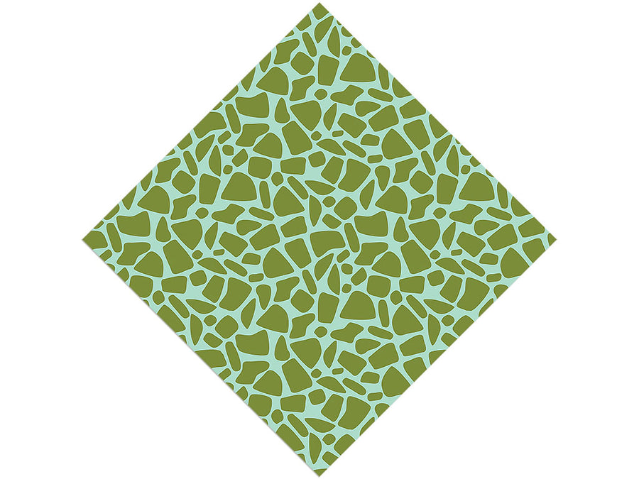 Hunter Green Cobblestone Vinyl Wrap Pattern