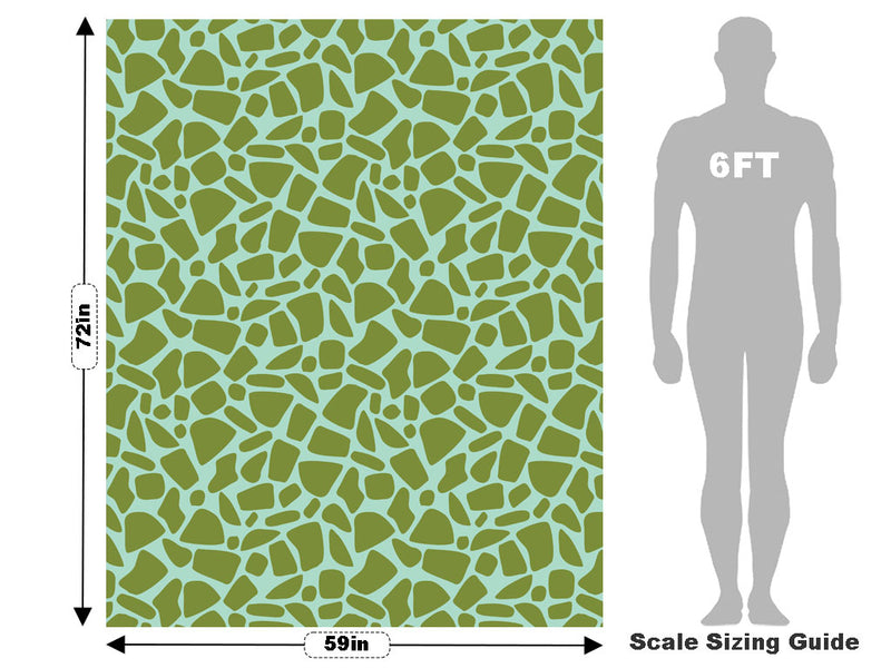 Hunter Green Cobblestone Vehicle Wrap Scale~Rwraps Series 914 Hunter Green Cobblestone Measurements~2