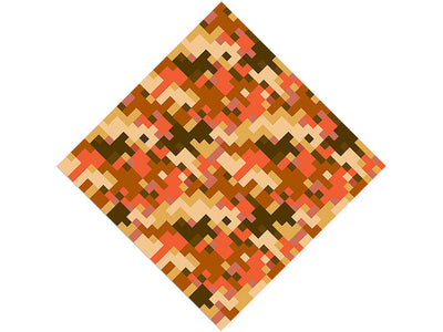 Hunter Orange Pixel Vinyl Wrap Pattern