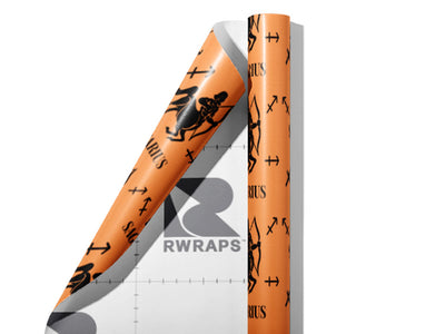 Hunting Centaur Astrology Wrap Film Sheets~Rwraps Series 914 Hunting Centaur Astrology Scrolled Sheet~3