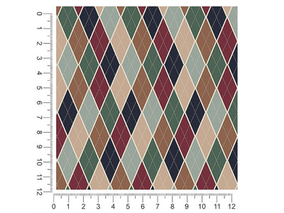 hunting ground argyle 1ft x 1ft Craft Sheets