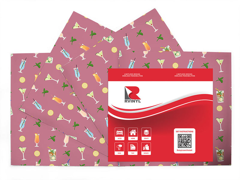 hurricanes coming alcohol Craft Vinyl Sheet Pack