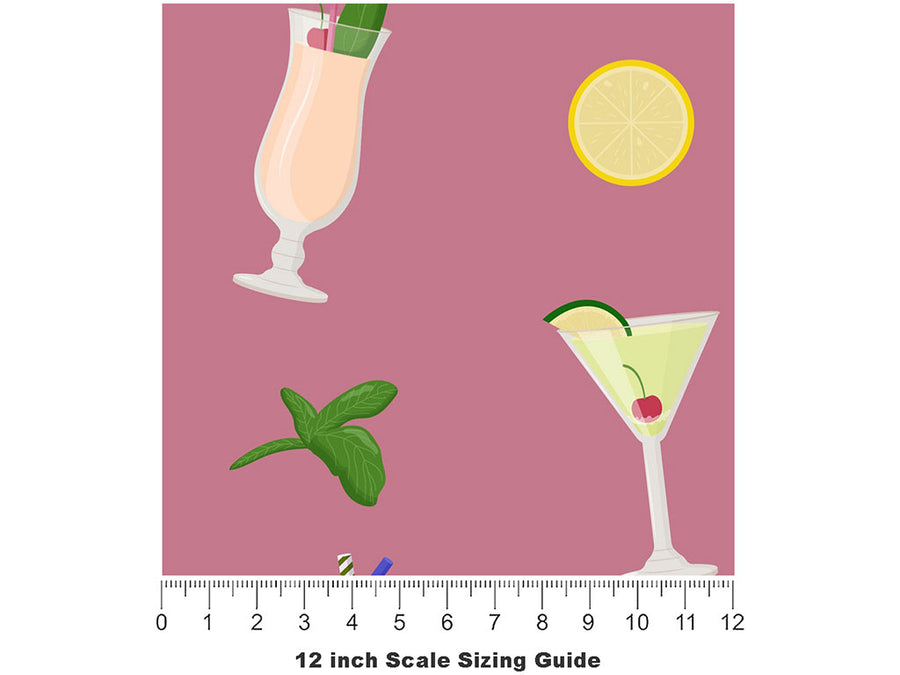 Hurricanes Coming Alcohol Vinyl Film Pattern Size 12 inch Scale~Rwraps Hurricanes Coming Alcohol Sizing Chart~2