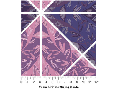 Hyacinth Tile Vinyl Film Pattern Size 12 inch Scale~Rwraps Hyacinth Tile Sizing Chart~3